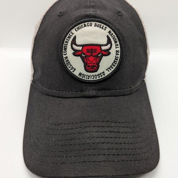 New Era Chicago Bulls NBA Eastern Conferernce LOGO Snapback Hat Black OSFM Cap - Picture 6 of 9
